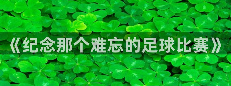  《纪念那个难忘的足球比赛》