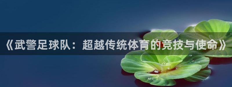 《武警足球队：超越传统体育的竞技与使命》